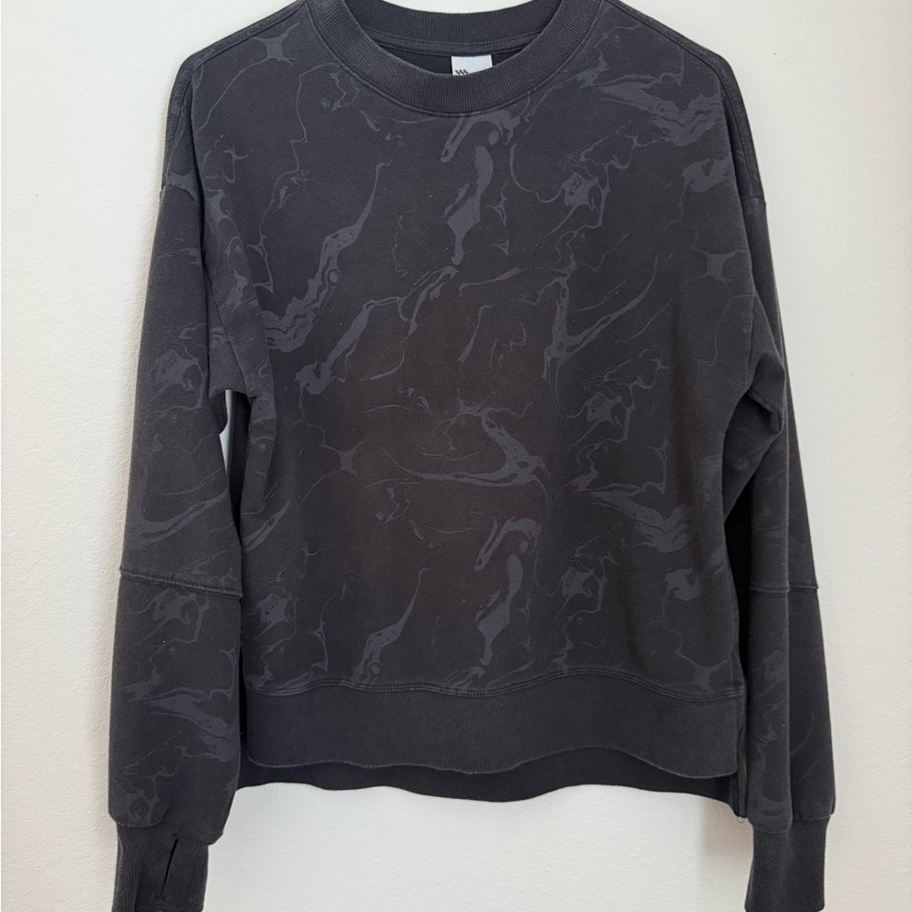 Oversized Marble All In Motion Activewear Sweater